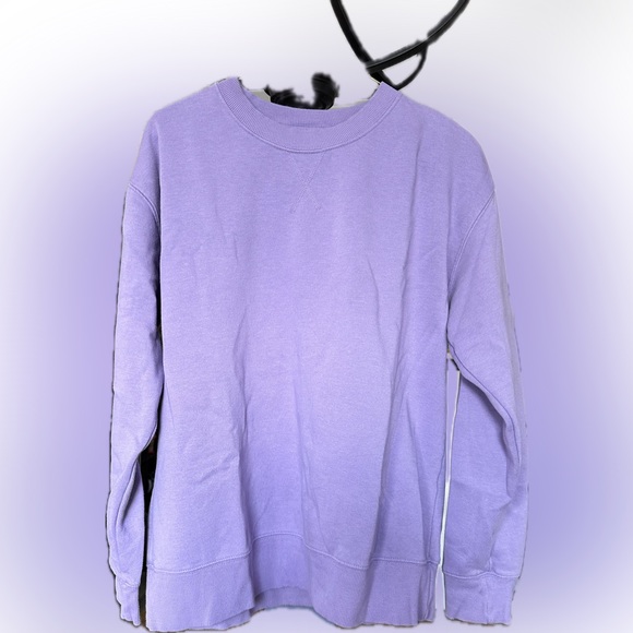 George Sweaters - Women’s Lavender Crewneck Sweater George Size Large